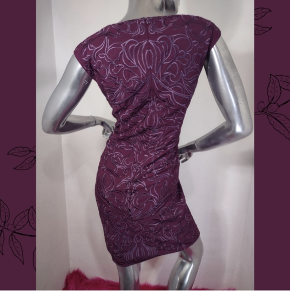 ALIX TAKA? EMBROIDERY MAGENTA DRESS. - Picture 5 of 7